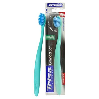 trisa软毛小头牙刷瑞士原装进口