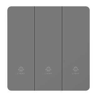 国际电工86型家用墙壁插座面板三开双控灯开关双联三位三联3开3联