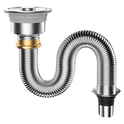 【厨房排水管套装】防堵臭防漏水