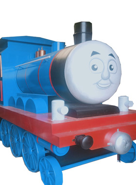 蒸汽老式托马斯火车头工业风摆件