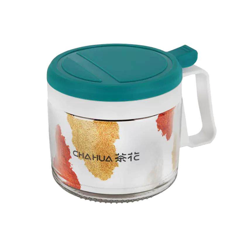 茶花厨房调味瓶调味罐单个玻璃防漏盐罐收纳罐子佐料调味罐盐罐瓶