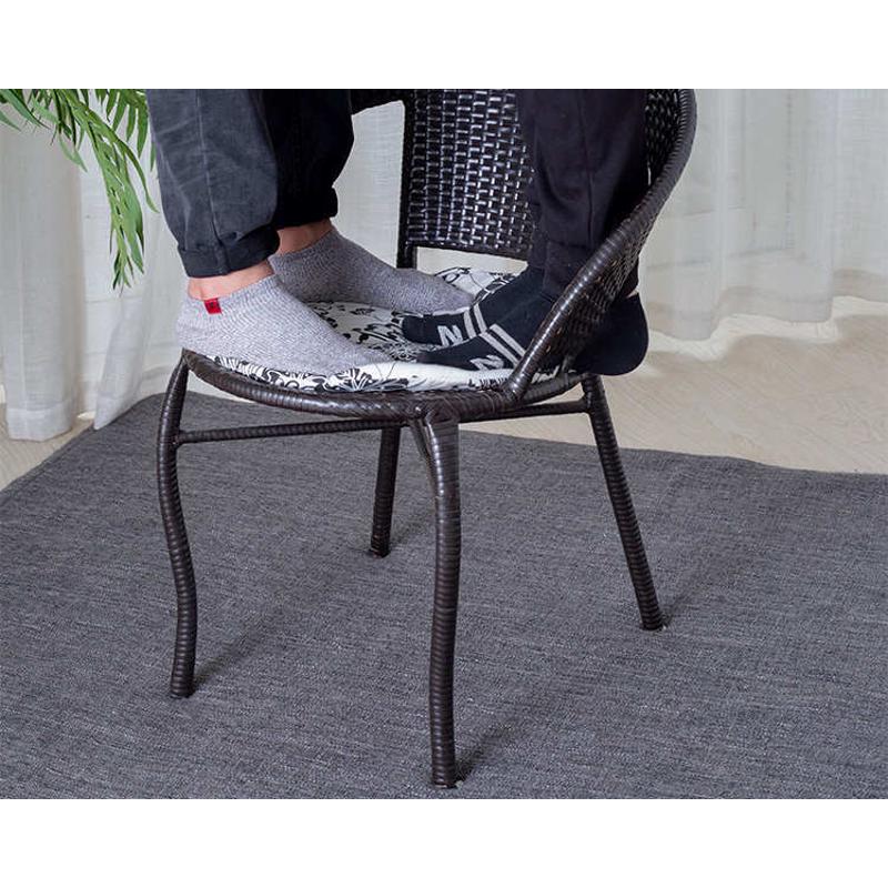 阳台藤椅单人扶手靠背椅客厅简约小藤椅家用卧室椅休闲户外藤编椅