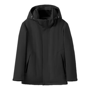 冬季新款貂绒内胆派克服女短款羽绒服整貂貂皮鹅绒冲锋衣男女同款