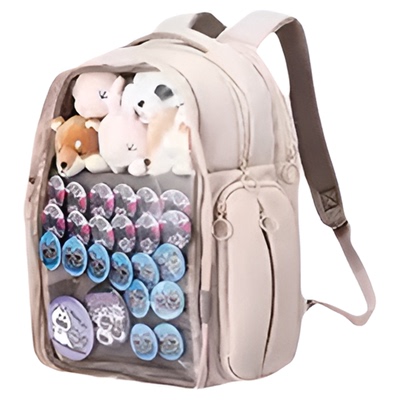 日本正品代购 ELECOM多功能透明双肩包痛包 限定旅行包