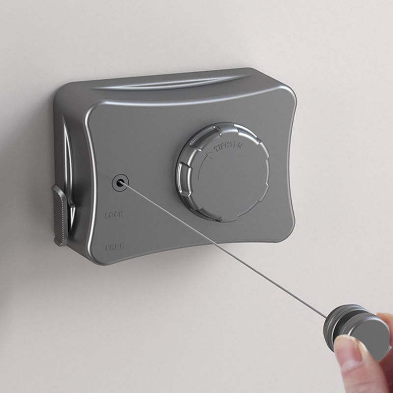 隐形伸缩晾衣绳室内免打孔阳台卫生间挂收缩晒衣服绳子晾衣架钢丝