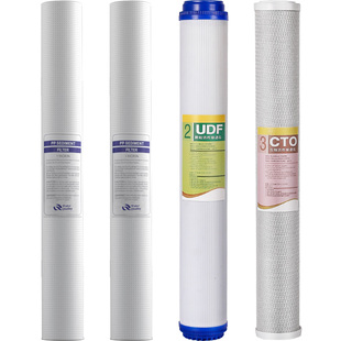 20寸滤芯三级自动售水机商用净水器过滤器PP棉颗粒压缩活性炭UDF