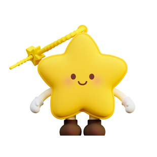 Q版大叔星星儿童可爱钥匙零钱耳机迷你小包挂件女收纳包新年装饰