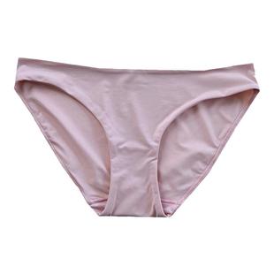 『花时间』简约女生冰丝内裤女低腰夏季透气牛奶丝三角短裤白色