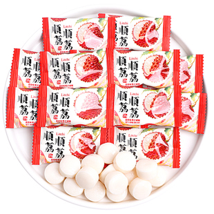 顺顺荔荔果汁味硬糖喜糖批发结婚专用2025新款爆款订婚礼散装糖果