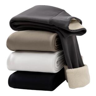 儿童白色打底裤超厚加绒长裤跳舞女童保暖裤特厚九分舞蹈一条过冬