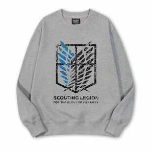 进击的巨人艾伦兵长三笠自由之翼调查兵团卫衣童装外套男女衣服冬