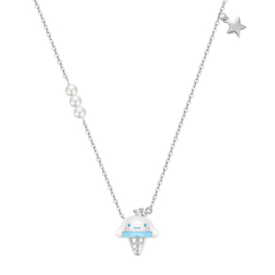 潮色绘x三丽鸥美乐蒂melody项链海边纯银女生款小众轻奢生日礼物