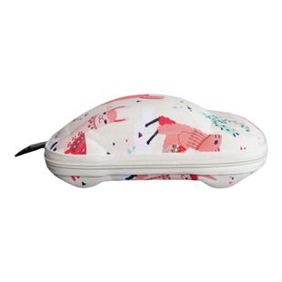 超轻创意儿童汽车眼镜盒女挂钩布艺卡通拉链动漫学生便携男眼睛盒