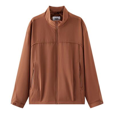 森马哈灵顿立领防风防泼水夹克男