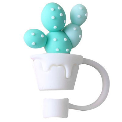 可爱防尘塞玻璃吸管盖帽配件通用