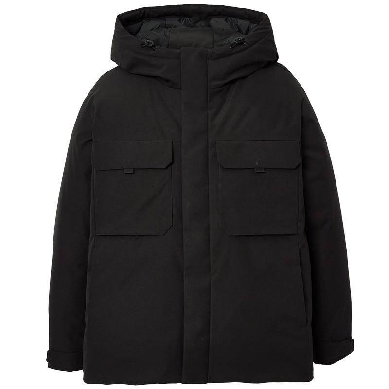 【机能冰壳 防泼水蓄热内里】杰克琼斯工装羽绒服男保暖外套男装