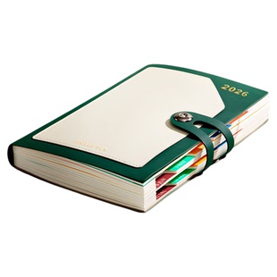 2026年日程本计划表一日一页工作计划本时间轴加厚笔记本本子todolist计划本自填式自律打卡日历记事本定制