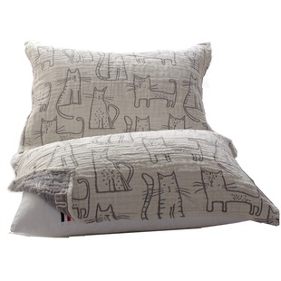 纯棉枕巾一对装A类全棉纱布加大加厚学生高档情侣成人枕头巾盖巾