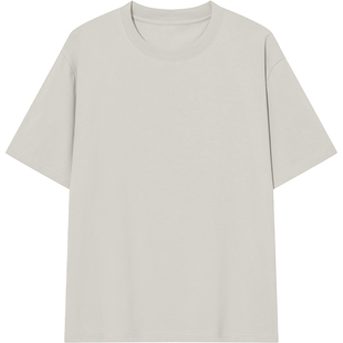 【7A抗菌】丝光棉t恤男短袖夏季速干冰丝凉感上衣服纯色半袖体恤