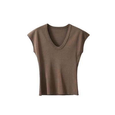 POPCHRIO冰感及细纤维小飞袖T恤