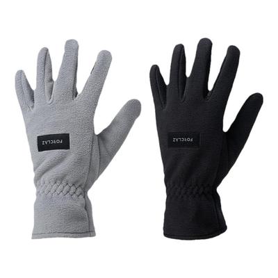 迪卡侬成人户外摇粒绒保暖手套