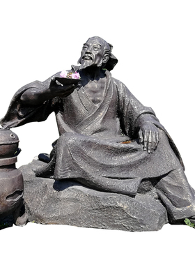 玻璃钢定制古代风城市广场仿铜