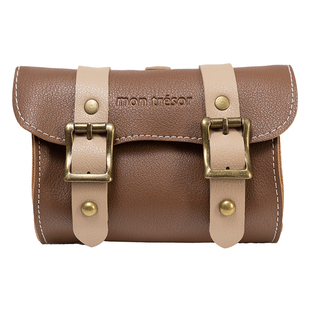 montresor萌兽儿童自行车配饰皮包复古车头包挂包车首包骑行包