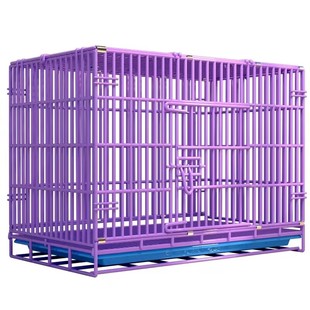 特粗加密狗笼中型犬小型泰迪比熊博美家用室内猫笼狗窝出口宠物笼