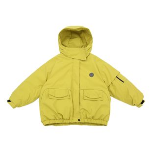 【安心绒】男童羽绒服儿童中长款2025冬装工装派克服白鸭绒冲锋衣