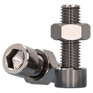 国标TA2纯钛内六角螺丝螺栓螺钉螺母组合套装M3M4M5M6M8M10M12M16