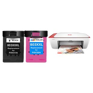 【顺丰包邮】色普乐适用hp/惠普2600墨盒hp DeskJet2600打印机专用彩色墨盒墨水803墨盒黑色大容量xxl套装