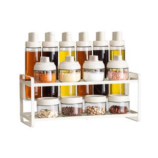 物鸣厨房调料品置物架盐调味罐收纳盒家用调味料油盐酱醋收纳架子