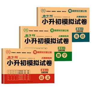 2026全新版小升初真题卷模拟卷全套六年级下册语文数学英语升学考试总复习模拟测试卷题库大全解题技巧点拨错题解析视频课冲刺名校