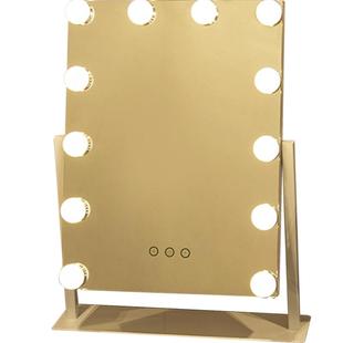 梳妆镜ins网红led化妆镜带灯泡镜子少女宿舍台式大号智能补光桌面