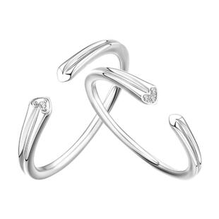 钟久久情侣对戒心栖归处纯银戒指女情人节新年礼物送定制钟爱协议