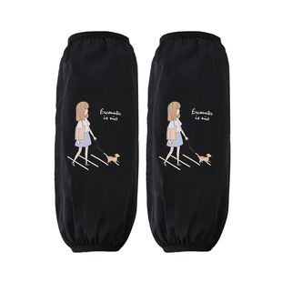 秋冬袖套女长款防水防油套袖成人学生可爱护袖可爱羽绒服专用袖头