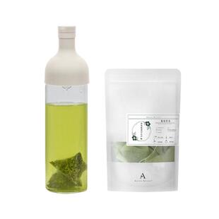 Asuka进口hario白色冷泡瓶耐热玻璃壶冷泡茶包葡萄煎茶茉莉乌龙