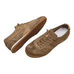 欧洲站男鞋春季2026新款反绒皮德训鞋男潮流百搭休闲鞋薄底阿甘鞋