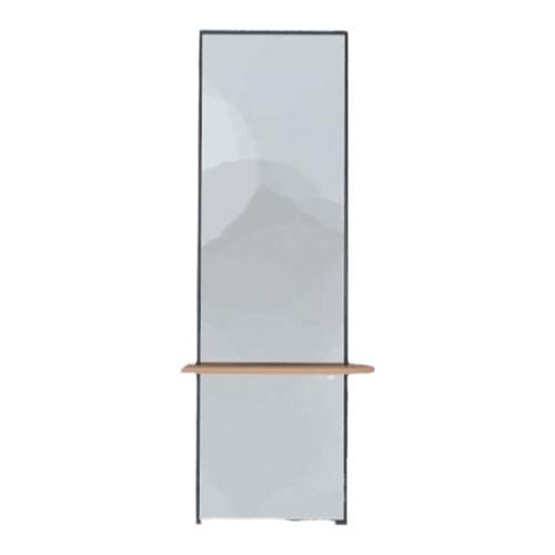 现代简约入户不锈钢屏风长虹玻璃玄关客厅实木屏风隔断洗手遮挡墙