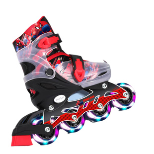 迪士尼溜冰鞋儿童6到12岁男孩男童初学者专业轮滑鞋旱冰滑冰新款