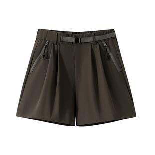 班尼路速干工装短裤女2026夏季新款轻薄透气宽松休闲运动五分裤Q