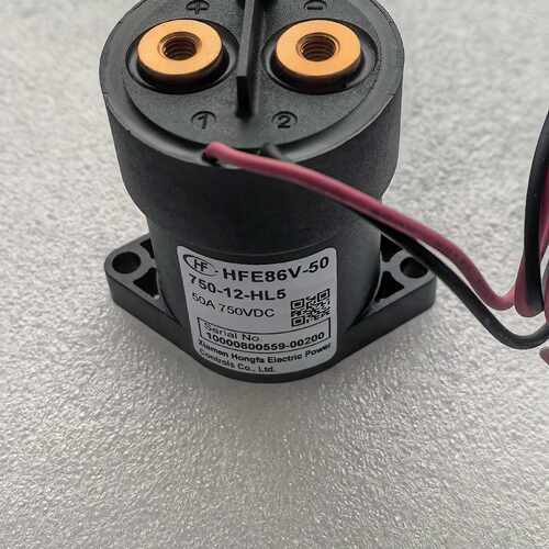 议价宏发HFE86V-50 750-12-HL5新能源汽车高压直流接触器50A线圈1