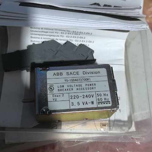 溢价-SACE Division欠压线圈，型号YU-1SD