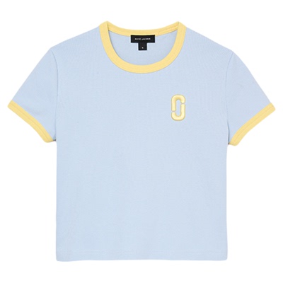 【新品】MARC JACOBS/莫杰 BABY TEE 纯棉圆领修身短袖T恤上衣