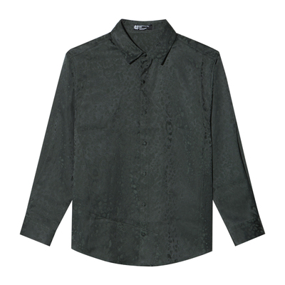 ANDREW MACKENZIE意大利男装疮痍系列提花翻长袖衬衫551242231607