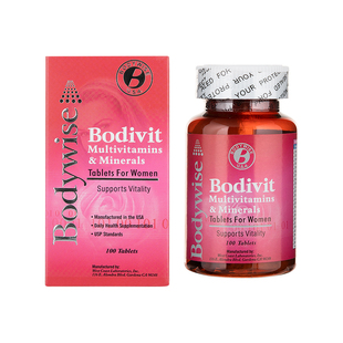 美国Bodywise先威芳婷多种维他命+矿物质100粒成人综合维生素营养
