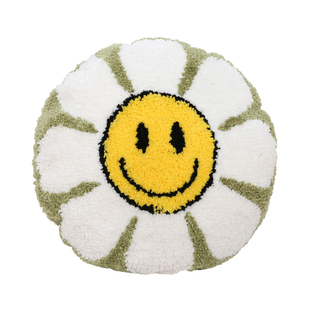 太阳花簇绒抱枕套卡通小狗靴子毛绒玩具异形客厅沙发卧室含芯靠垫