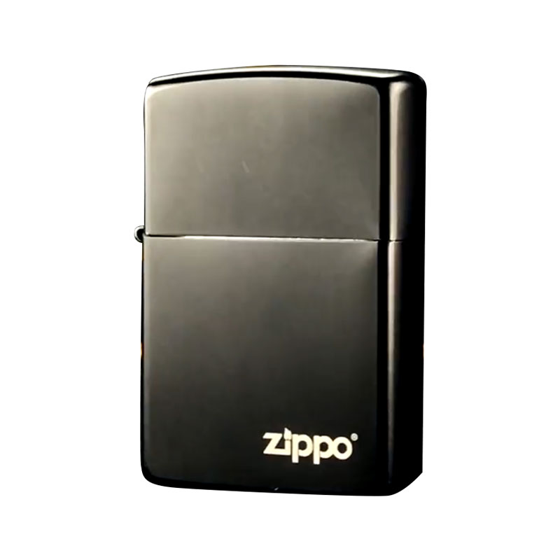 ZIPPO黑色磨砂经典标志支持送礼