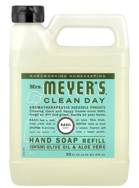 Mrs. Meyers Clean Day梅耶太太洗手液补充装罗勒香温和清洁975ml