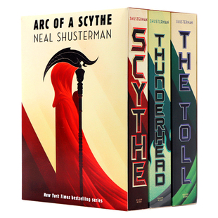 大镰刀三部曲 英文原版 The Arc of a Scythe Trilogy Scythe Thunderhead The Toll Neal 惊悚小说 普利策奖获奖作品Shusterman
